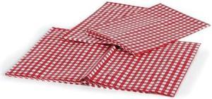 CAMCO 51021 Camco 51021 Red and White Tablecloth and Bench Covers