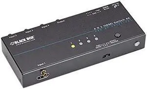 BLACK BOX CORPORATION VSW-HDMI4X1-4K 4K HDMI SWITCH 4 1 BLACK BOX CORPORATION VSW-HDMI4X1-4K 4K HDMI SWITCH 4 1