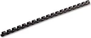FELLOWES 52320 25PK BINDING COMBS PLASTIC BLK