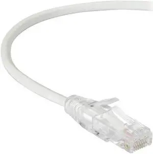 BLACK BOX CORPORATION C6PC28-WH-03 SLIM-NET CAT6 PATCH CABLE WHITE 3FT
