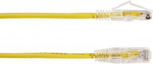 BLACK BOX CORPORATION C6APC28-YL-03 SLIM-NET CAT6A PATCH CABLE YELLOW 3FT