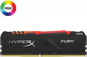 HyperX Fury RGB HX436C17FB3A/8 8GB DDR4 3600Mhz Non ECC Memory RAM DIMM HyperX Fury RGB HX436C17FB3A/8 8GB DDR4 3600Mhz Non ECC Memory RAM DIMM