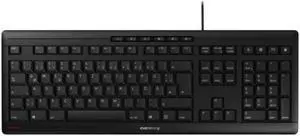 CHERRY JK-8500EU-2 _STREAM USB BLACK 104+10 HOT KEYS WHISPER QUIET KEYS ABRASION RESISTANT KEY LABELLING CHERRY JK-8500EU-2 _STREAM USB BLACK 104+10 HOT KEYS WHISPER QUIET KEYS ABRASION RESISTANT KEY LABELLING