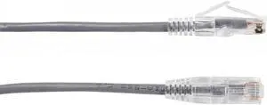 BLACK BOX CORPORATION C6PC28-GY-10 SLIM-NET CAT6 PATCH CABLE GRAY 10FT