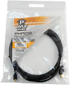 12 FT HDMI Type A Male To HDMI Type D (Micro) Male