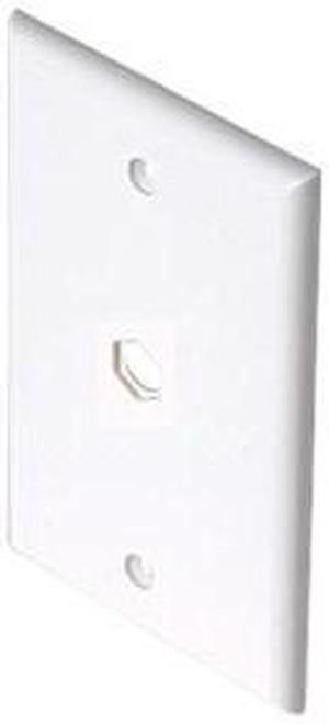 Steren ST-200-254WH TV White 1-Hole Wall Plate