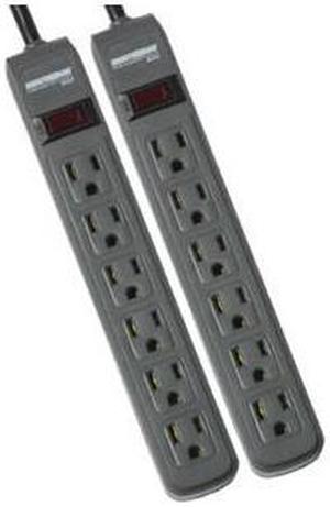MINUTEMAN UPS MM-MMS362P 2-Pack Strips, 241 Joules, 3-ft Cord