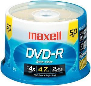 maxell 4.7GB DVD-R 50CT SPINDLE- Part # 638011