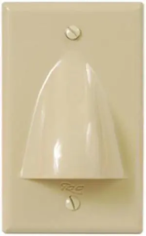 FACEPLATE- 1-GANG- BULK NOSE- IVORY