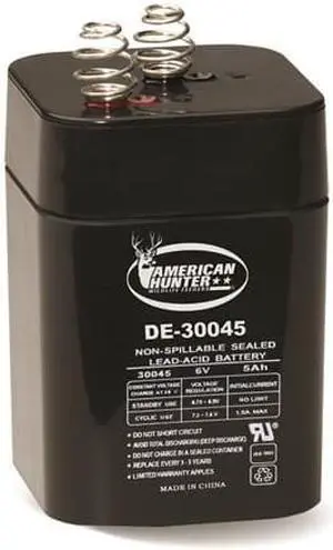 6V 5A Spring Top Rechargable Battery