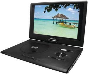 Portable DVD Player with 13.3-Inch Swivel Screen and Built-in Rechargeable Battery