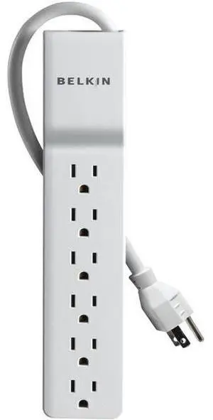 Belkin(R) BE106000-04 6-Outlet Home/Office Surge Protector (4ft cord)
