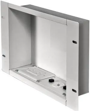 PEERLESS IBA2AC-W In-Wall Metal Box Large with Knock Out & Power Outlet (Large) PEERLESS IBA2AC-W In-Wall Metal Box Large with Knock Out & Power Outlet (Large)