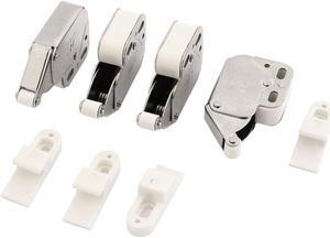 Unique Bargains 4 Pcs Press Open Door Catch Tip Touch Push Latch for Cabinet Kitchen