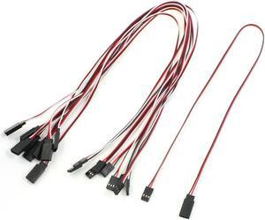 Unique Bargains 10 Pcs 19.7" Length RC Helicopter Part 3P M/F RC Servo Extension Cable