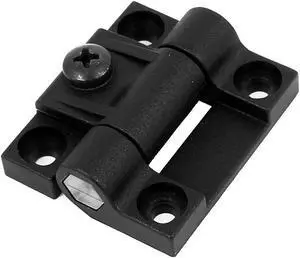 43mmx36mm 4 Countersunk Holes Adjustable Torque Position Control Hinge Black