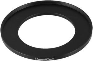 Unique Bargains Camera Parts 55mm to 82mm Lens Filter Step Up Ring Adapter Black