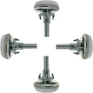 M6 x 25 x 30mm Leveling Feet Adjustable Leveler for Furniture Table Leg 4pcs