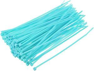 Cable Zip Ties 150mmx2.5mm Self-Locking Nylon Tie Wraps Sky-Blue 100pcs