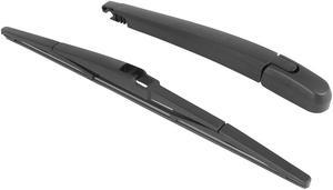 Black Rear Windshield Wiper Blade Arm Set for Kia Spectra 04-09 14 Inch 355mm