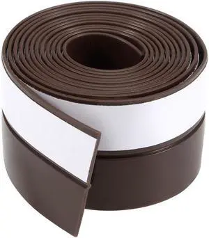 25mm Width 1M Long Self Adhesive Weather Stripping Frameless Door Bottom Seal for Doors and Windows (Brown)