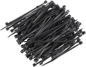 Cable Zip Ties 60mmx1.8mm Self-Locking Nylon Tie Wraps Black 300pcs