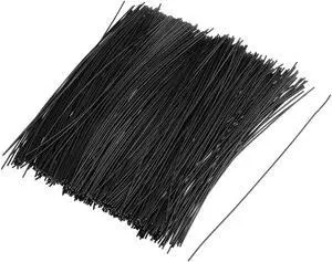 6 Inches Metallic Twist Ties Reusable Cable Cord Wire Ties Black 500pcs