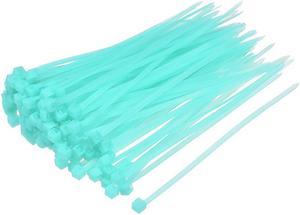 Cable Zip Ties 100mmx2.5mm Self-Locking Nylon Tie Wraps Sky-Blue 100pcs