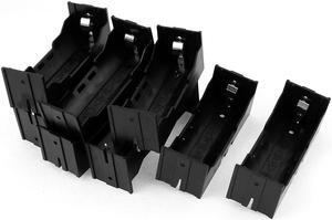 Plastic Single 26650 Battery Holder Case Storage Box 8Pcs Black