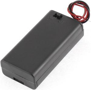 Dual Wire Leads ON/OFF Switch 2 x 1.5V AA Battery Holder Case Box