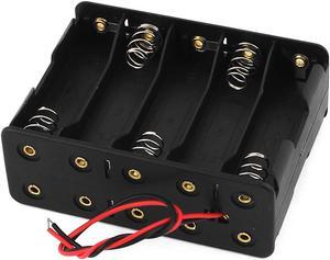 2 Wires Cables Two Layers 10 x 1.5V AA Batteries Battery Holder Case