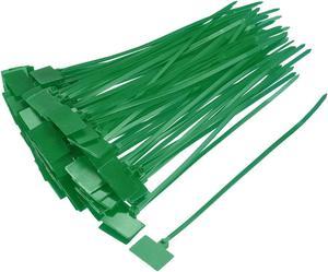 Cable Zip Ties 6 Inch Label Tag Mark Self-Locking Nylon Wire Strap Green 120pcs