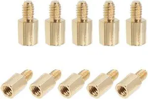 M2x4mm+3mm Male-Female Brass Hex PCB Motherboard Spacer Standoff for FPV Drone Quadcopter, Computer & Circuit Board 10pcs