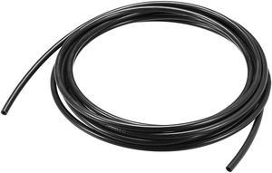 Nylon Line Hose Tube, 4mm(0.15") ID x 6mm(0.23") OD 5m PA12 Nylon Tube for Air Line Brake Fluid Transfer Black