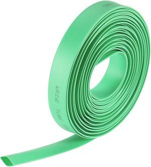 Heat Shink Tubing, 5/16"(8mm) Dia 13.7mm Flat Width 2:1 Ratio Shrinkable Tube Cable Sleeve 7m - Green