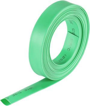 Heat Shink Tubing, 5/16"(8mm) Dia 13.7mm Flat Width 2:1 Ratio Shrinkable Tube Cable Sleeve 10ft - Green