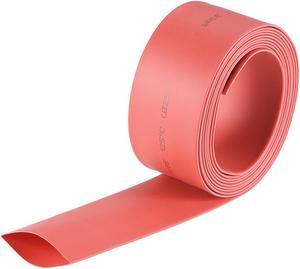 Heat Shink Tubing, 1"(25mm) Dia 41mm Flat Width 2:1 Ratio Shrinkable Tube Cable Sleeve 2m - Red