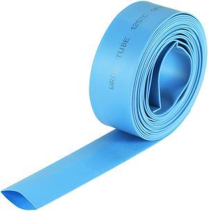 Heat Shink Tubing, 5/8"(16mm) Dia 26mm Flat Width 2:1 Ratio Shrinkable Tube Cable Sleeve 10ft - Blue