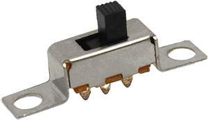 Unique Bargains 10 x 4.5mm Height Knob 3 Pin 2 Position 1P2T SPDT Panel Slide Switch 0.5A 50V DC
