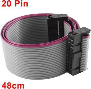 2.54mm Pitch 2x20P 20 Pin 20 Wire Female to Female IDC Flat Ribbon Cable 48cm
