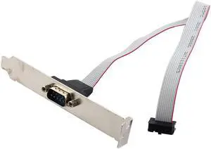 Serial Port 9 Pins to IDC 10 Pins Adapter Connector Cable for Motherboard