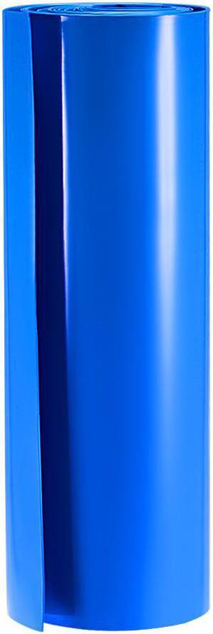 Battery Wrap, 250mm Flat Width 158mm Dia 3 Meters PVC Heat Shrink Tube Wraps for Big Battery Pack Blue