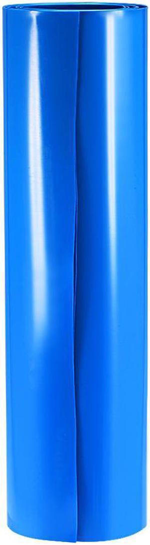 Battery Wrap, 270mm Flat Width 171mm Dia 1m PVC Heat Shrink Tube Wraps for Big Battery Pack Blue