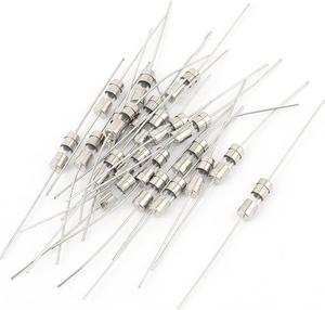 20pcs AC 250V 2A 4x11mm Fast-blow Acting Axial Lead Glass Fuse Tube