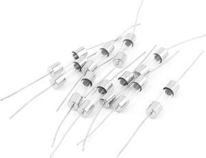 Electrical Fast Blow Axial Leaded Glass Tube Fuses 5 x 20mm 250V 5A 10pcs