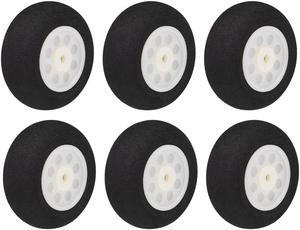 RC Airplane Wheels - 6PCS RC Airplane Aircraft Sponge Wheels 1.77 Inch X 0.11 Inch
