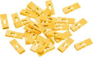 30pcs 2.54mm Pin Header Jumper Cap Lengthened Short Circuit Connection Cap Mini Micro Jumper Bridge Plug Yellow