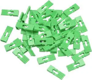 50pcs 2.54mm Pin Header Jumper Cap Lengthened Short Circuit Connection Cap Mini Micro Jumper Bridge Plug Green