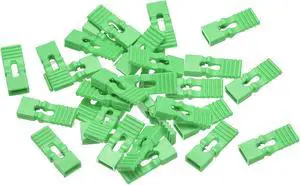 30pcs 2.54mm Pin Header Jumper Cap Lengthened Short Circuit Connection Cap Mini Micro Jumper Bridge Plug Green