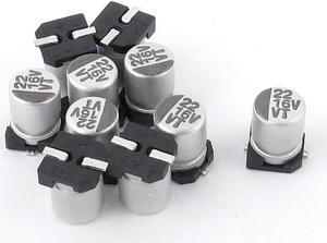 10pcs 22uF 16V SMD Aluminum Electrolytic Capacitors 5mm x 6mm